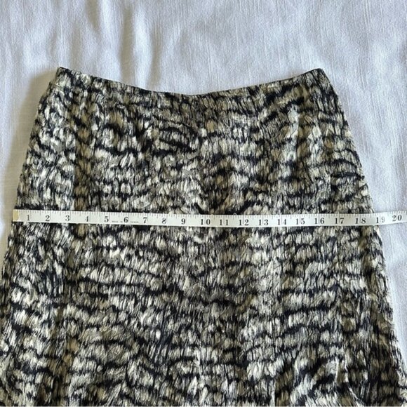Dana Buchman Womens Silk Animal Print Handkerchief Midi Skirt Sz 10P Whimsigoth - Picture 8 of 13